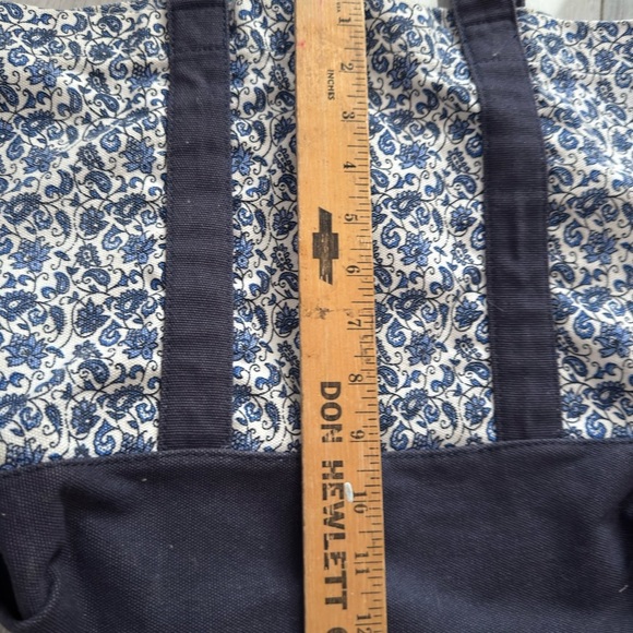 J.Crew structured canvas tote bag beach bag - Picture 9 of 11